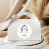 フローラエレガントレインボーベビーシャワーありがとう ラウンドシール