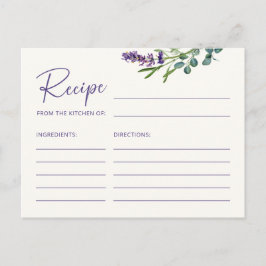 フローラエレガントレシピカード ポストカード