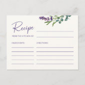 フローラエレガントレシピカード ポストカード (正面)