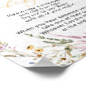 フローラエレガントワイルドフラワーポスターとは言わないベビー ポスター (角)