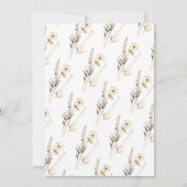 フローラエレガントワイルドフラワーリタイアメントパーティー 招待状 (裏面)