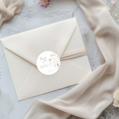 フローラエレガントワイルドフラワー赤ちゃんシャワー ラウンドシール