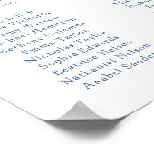 フローラエレガントヴィンテージの結婚席表 ポスター (角)