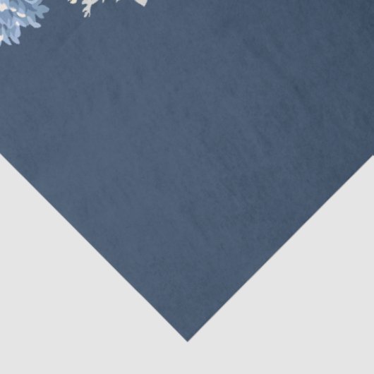 フローラエレガントヴィンテージデルフトブルーホワイトデコップページ 薄葉紙 (詳細)