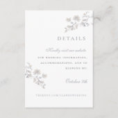 フローラエレガントヴィンテージビクトリアンエンクロージャカード エンクロージャーカード (正面)