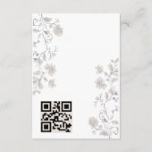 フローラエレガントヴィンテージビクトリアンエンクロージャカード エンクロージャーカード (裏面)