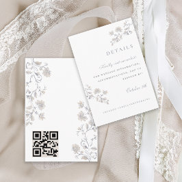 フローラエレガントヴィンテージビクトリアンエンクロージャカード エンクロージャーカード