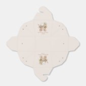 フローラエレガントヴィンテージベビーキャリッジベビーシャワー フェイバーボックス (折り畳みなし)