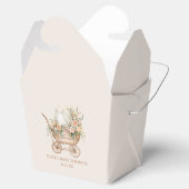 フローラエレガントヴィンテージベビーキャリッジベビーシャワー フェイバーボックス (オープン)