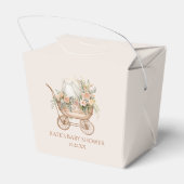 フローラエレガントヴィンテージベビーキャリッジベビーシャワー フェイバーボックス (裏面サイド)