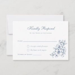 フローラエレガントヴィンテージボタニカルウェディングRSVP 招待状