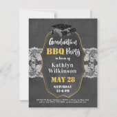 フローラエレガントヴィンテージレース3写真卒業 招待状 (正面)