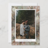 フローラエレガントヴィンテージ赤面ホワイトミントバラ金ゴールド セーブザデート (裏面)