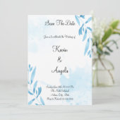 フローラエレガント保存日付間引き招待状 招待状 (スタンド正面)