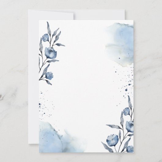 フローラエレガント保存日付間引き招待状 招待状 (裏面)