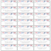 フローラエレガント個別ゲスト住所 シール (正面)