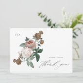 フローラエレガント写真バプテスマありがとう カード (スタンド正面)