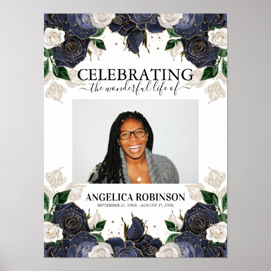 フローラエレガント写真葬儀案内看板ポスター ポスター (正面)