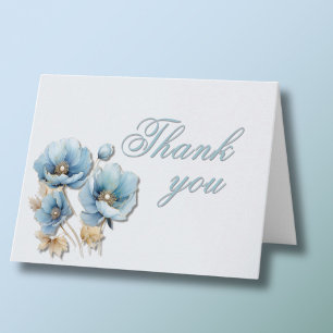 フローラエレガント写真Any Year誕生日 サンキューカード