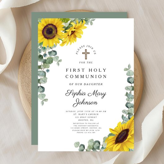 フローラエレガント初の聖餐式 招待状