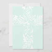 フローラエレガント十字造幣局グリーン洗礼 招待状 (裏面)