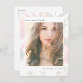 フローラエレガント卒業ありがとう写真 ポストカード (正面/裏面)