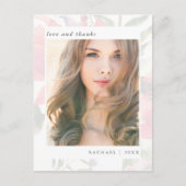 フローラエレガント卒業ありがとう写真 ポストカード (正面)