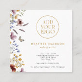 フローラエレガント名刺 スクエア名刺 (裏面)