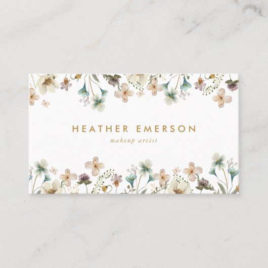 フローラエレガント名刺 名刺 (正面)