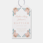 フローラエレガント女子フォトバプテスマ ギフトタグ (正面)