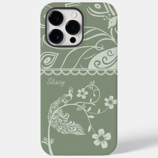 フローラエレガント孔雀 Case-Mate iPhoneケース (裏面)