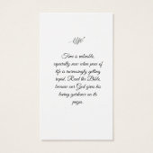 フローラエレガント宗教聖書知恵しおり (裏面)