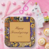 フローラエレガント幸せな友情 ペーパープレート (パーティー)