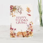 フローラエレガント感謝祭 カード (正面)