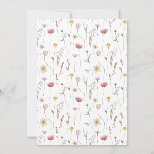 フローラエレガント日付カードの保存 案内状 (裏面)