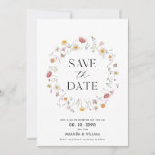 フローラエレガント日付カードの保存 案内状 (正面)