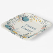 フローラエレガント春イースターエッグ狩り ペーパープレート (傾斜あり)