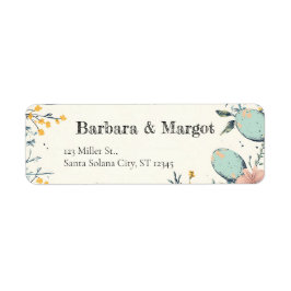 フローラエレガント春イースターエッグ狩り ラベル