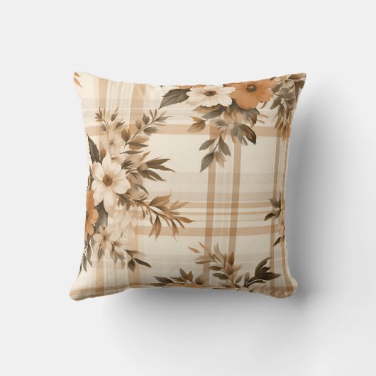 フローラエレガント格子状秋秋 クッション (裏面)