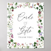 フローラエレガント植物用カードとギフトポスター ポスター (正面)