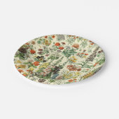 フローラエレガント植物花柄 ペーパープレート (アングル)