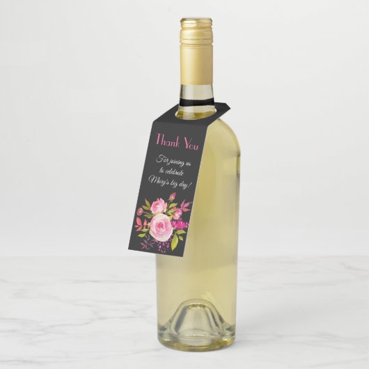 フローラエレガント水の色ご参加いただきありがとうございます ボトルネックタグ (アングル)