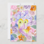 フローラエレガント水の色の母の日ブランチインビ 招待状 (裏面)