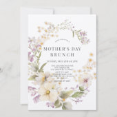 フローラエレガント水彩母の日ブランチ 招待状 (正面)