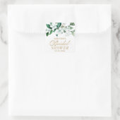 フローラエレガント水彩緑化ブライダルシャワー スクエアシール (バッグ)