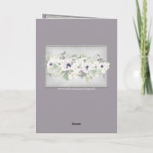 フローラエレガント水彩（ラベンダーの母の日） カード (裏面)