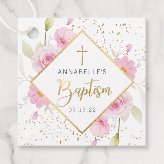 フローラエレガント洗礼 フェイバータグ (正面)