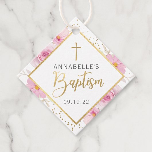 フローラエレガント洗礼 フェイバータグ (正面)