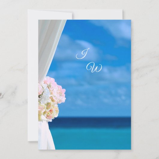 フローラエレガント海ビーチサマーバースデーパーティー 招待状 (裏面)