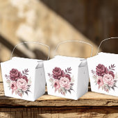 フローラエレガント牡丹の水彩結婚式パーティー フェイバーボックス